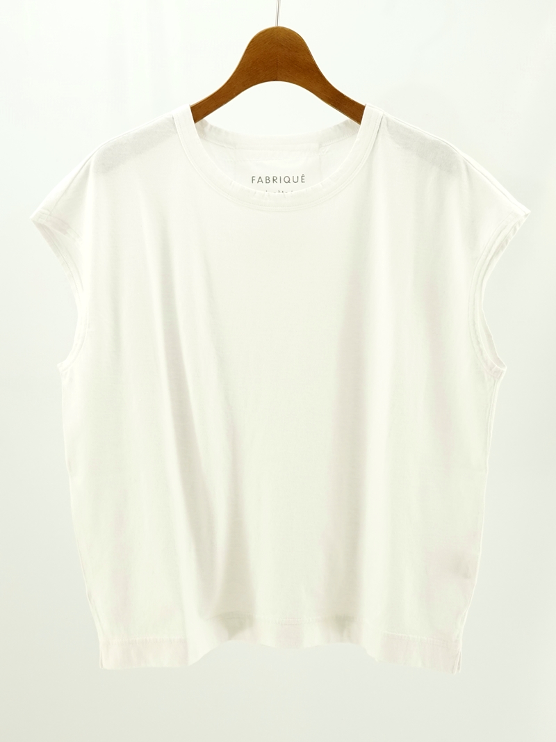 cap sleeve クルーネックTシャツ / 221-009
