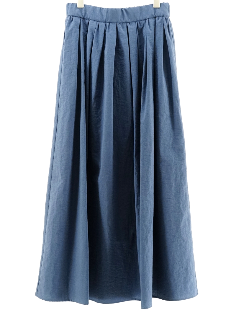 light cloth gathered skirt / MN221S31