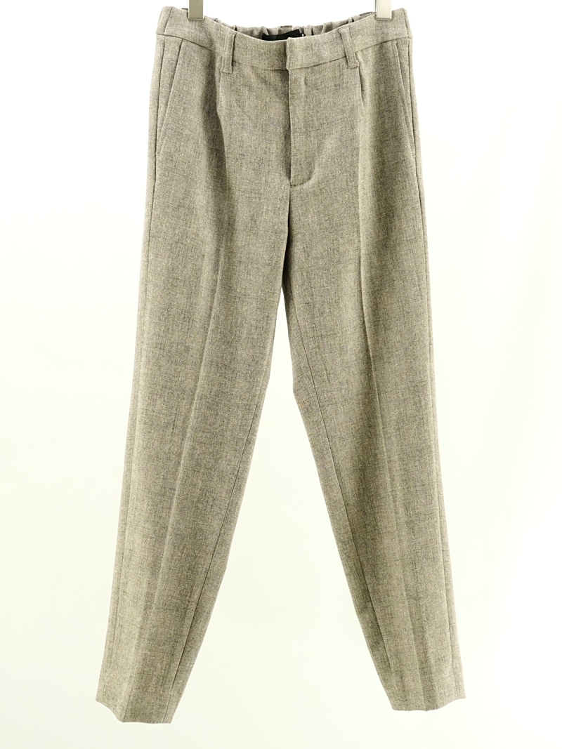 relax tweed check tapered pants / MN222P17