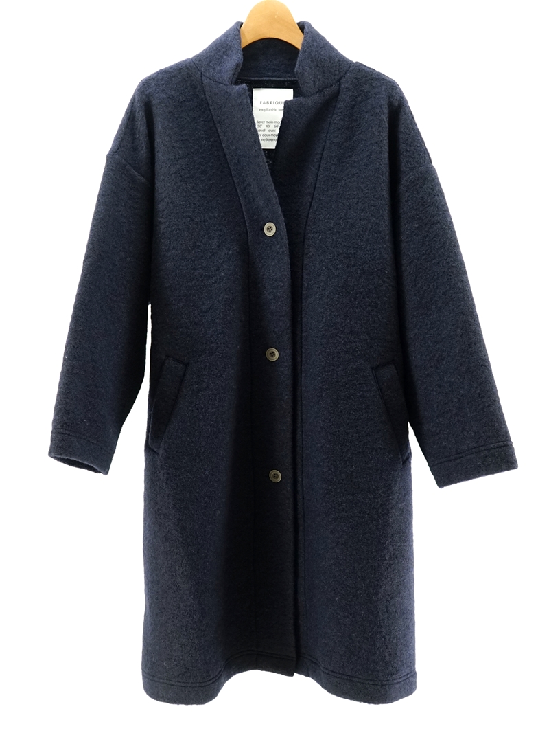 shetland wool jacket coat / 222-125