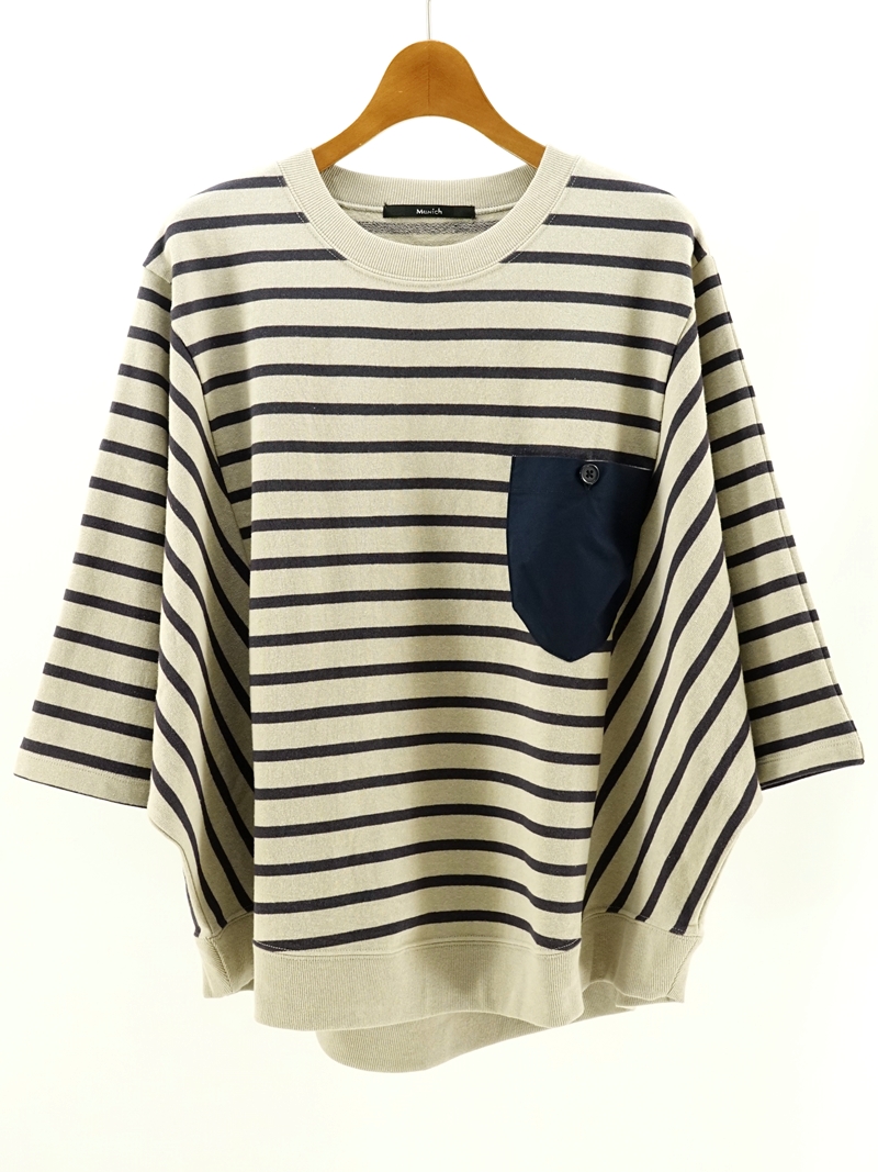 french terry dlm.sleeves pullover / MN231U14