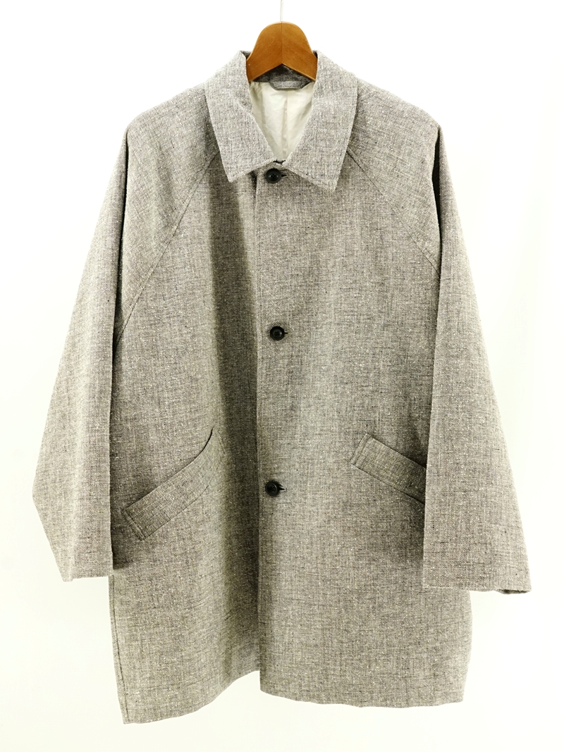 Linen bal collar coat / CO01231