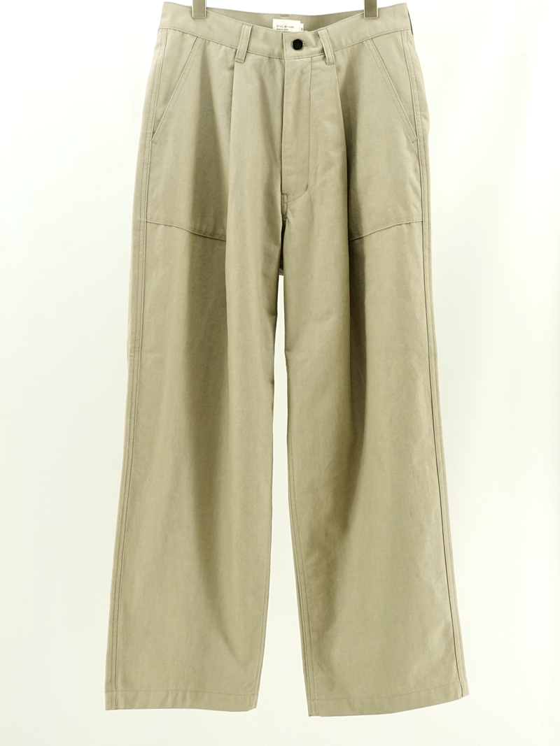 STILL BY HAND（スティルバイハンド） Deep tuck baker pants 