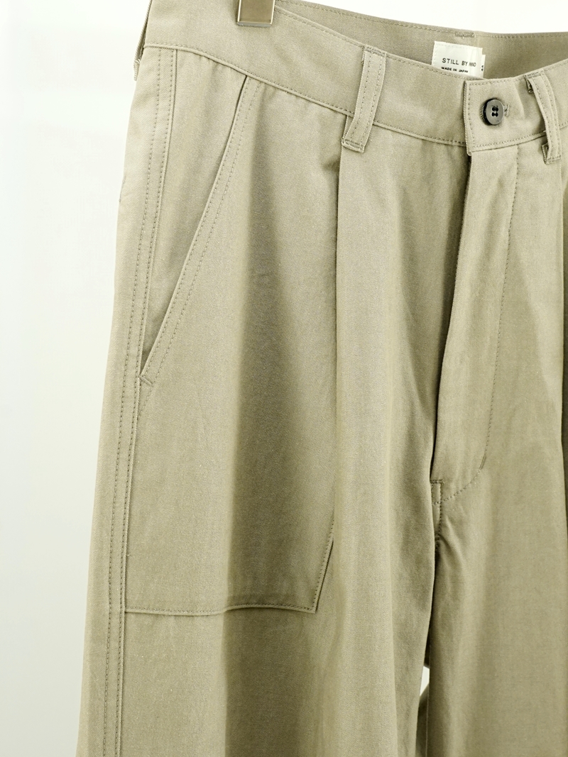 STILL BY HAND（スティルバイハンド） Deep tuck baker pants 