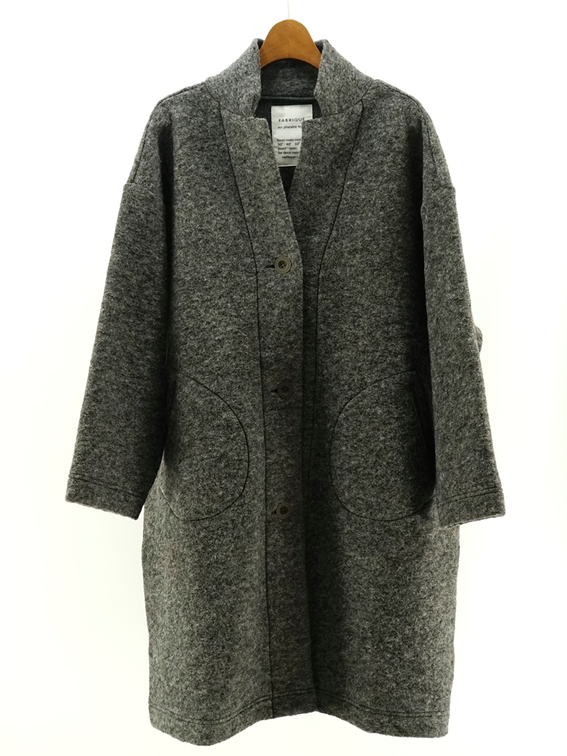 shetland wool jacket coat / 232-125
