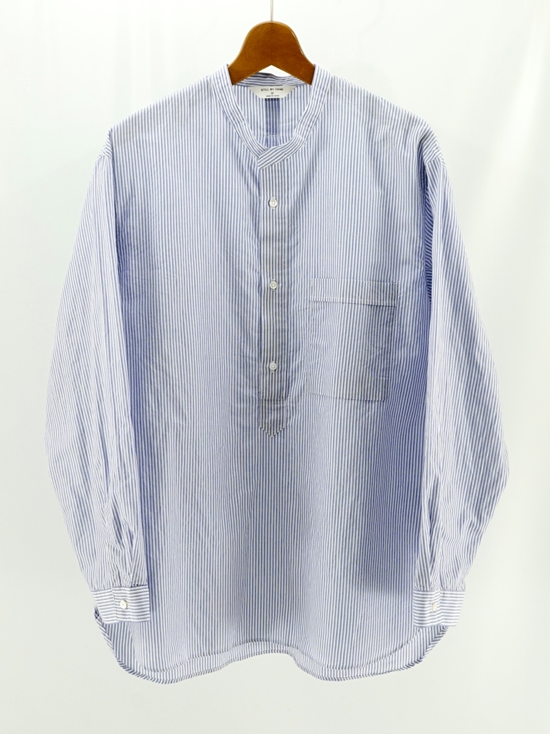 Band collar pullover shirt / SH02241