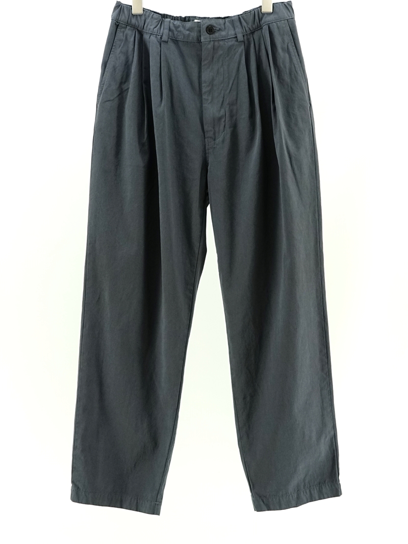 Garment-dye 4 tuck pants / PT02241