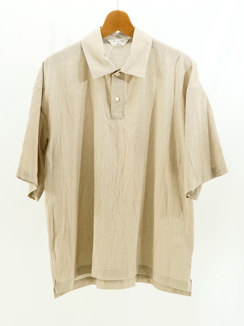 綿シルク布帛ポロシャツ / SH09242