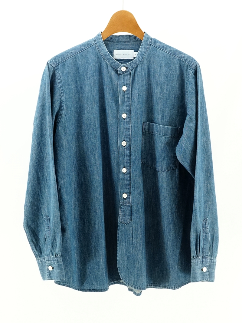 6oz DENIM BAND COLLAR SHIRT / TNE-SH-167