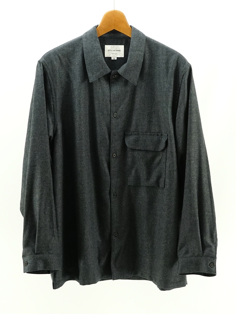 Flat bottom wool shirt / SH03243