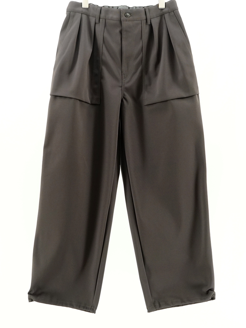 SOLID DOUBLE-KNIT WIDE BAKER PANTS / 243-760816