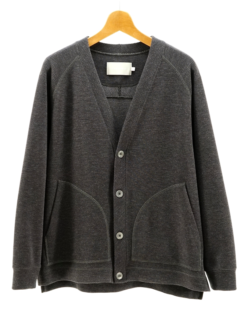 CLASSIC LIGHT WAFFLE CARDIGAN / 243-231012