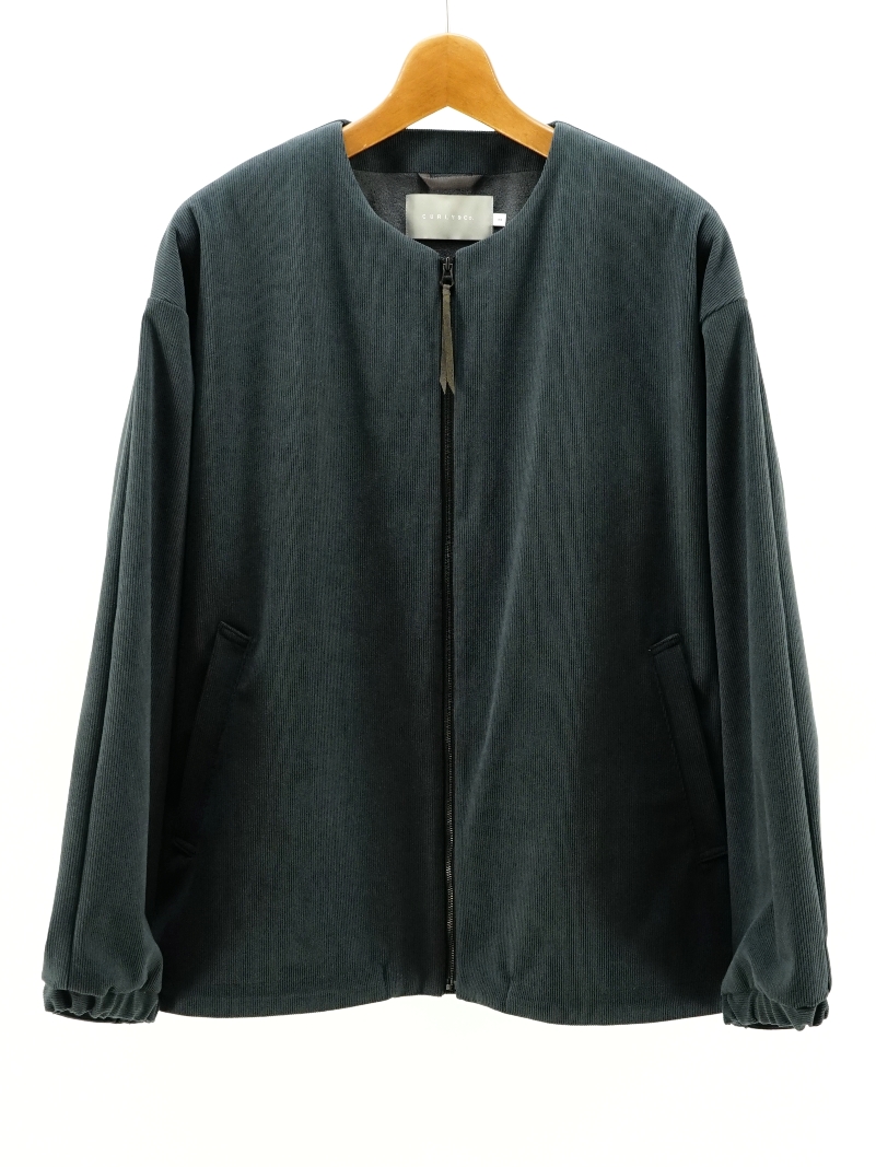 TRICOT CORDUROY COLLARLESS BLOUSON / 243-431011