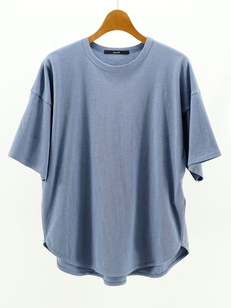 high twist jersey round hem T-shirt / MN251U12