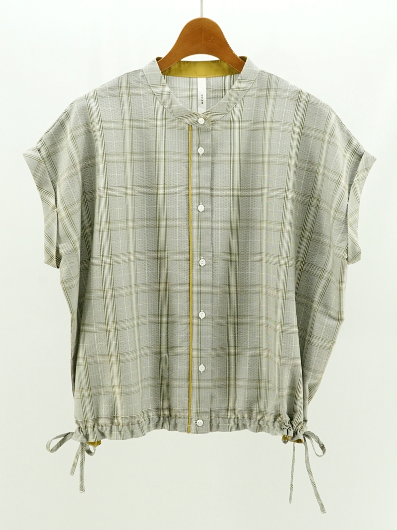 CHECK SUCKER BLOUSE “EATY” / LKL25HBL2215
