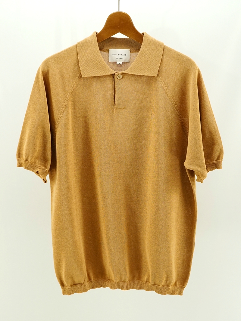 Paper mixed knit polo / KN02252