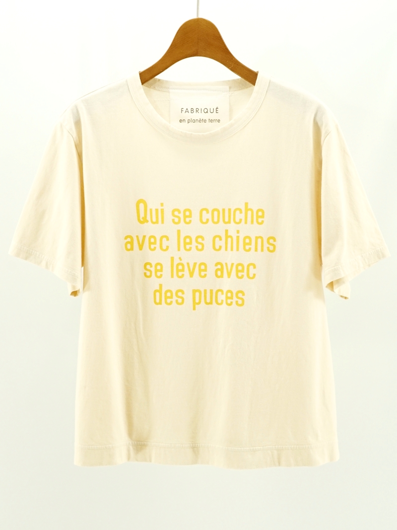 wide basic print tee / 251-020