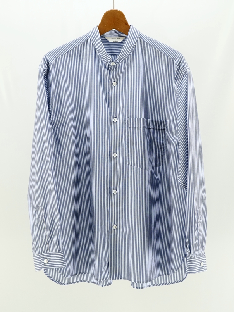 Narrow collar striped shirt / SH08252