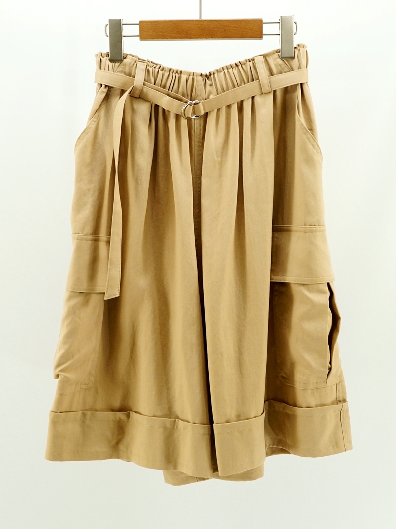 CARGO POCKET DRESS SHORT PANTS / MNN-PT-139