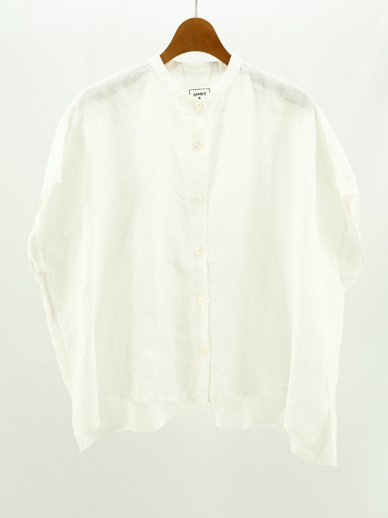 Band Collar Sleeveless Shirt / JS7150