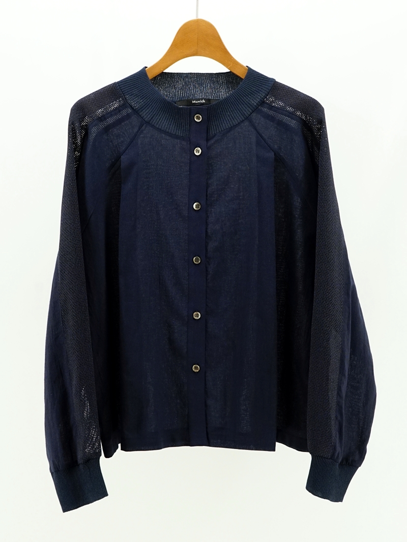 docking rib cuff blouse / MN252T02