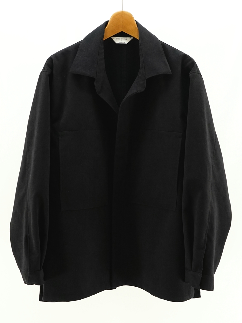 Synthetic leather over shirt / BL06253