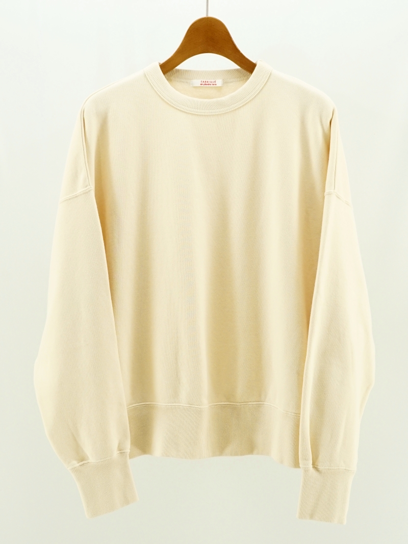 crew neck oversize sweatshirt / 252-062