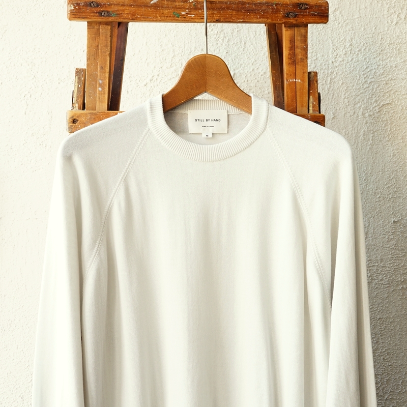 STILL BY HAND　綿シルクの気軽なニットTシャツ