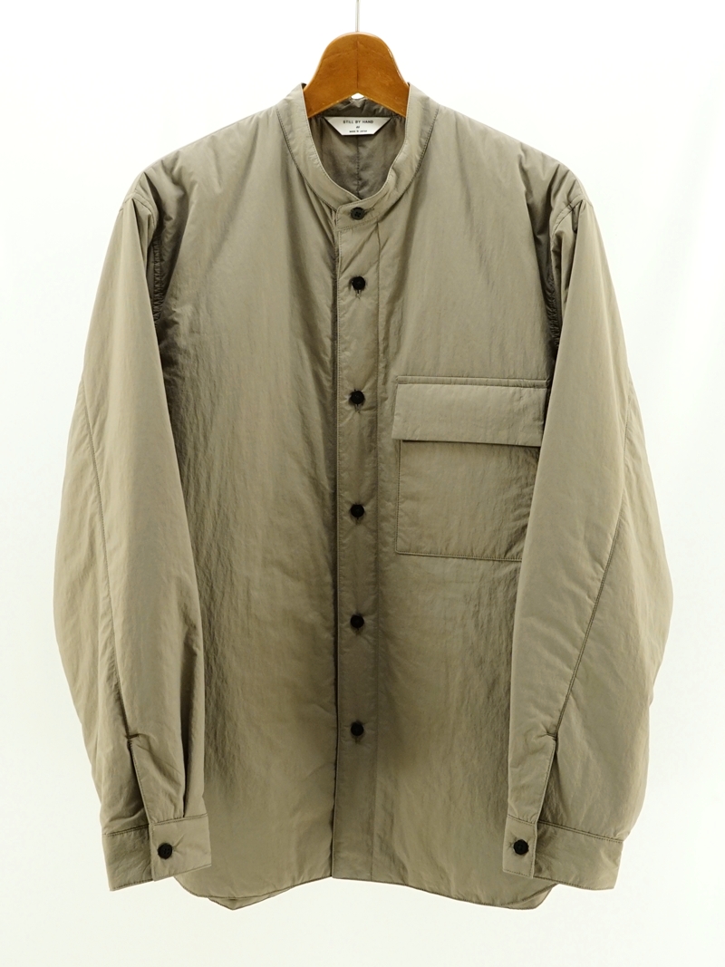 Band collar padded shirt / BL04253