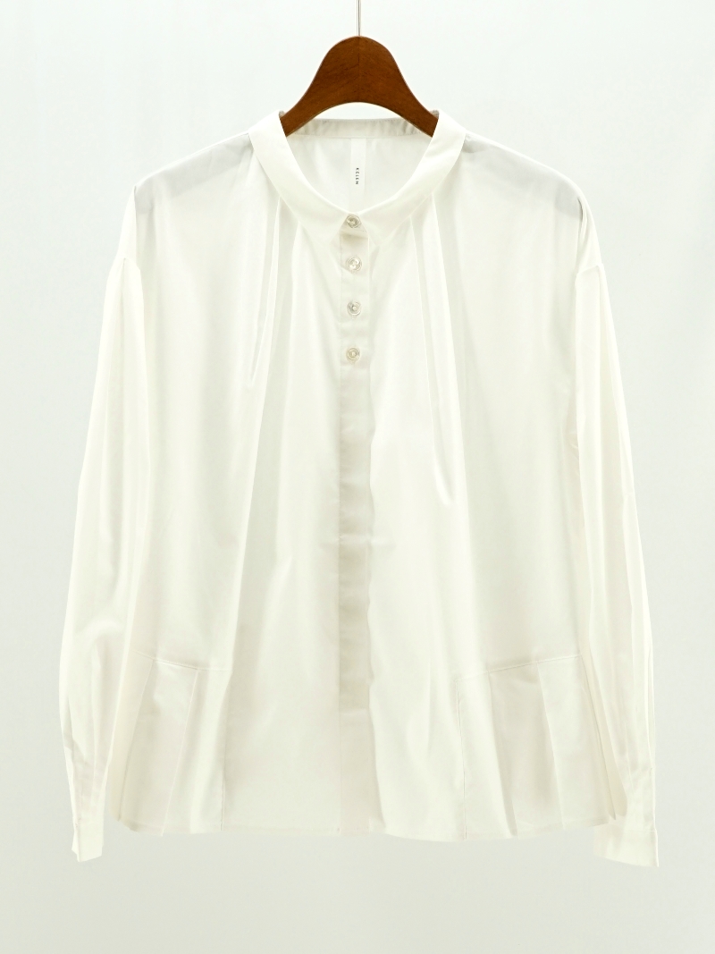 SIDE HEM PLEATS DESIGN BLOUSE “CAMIE” / LKL25FBL2252