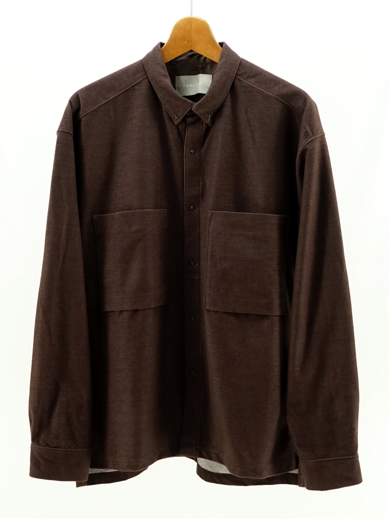 KNIT DENIM FLANNEL SHIRT / 253-230922