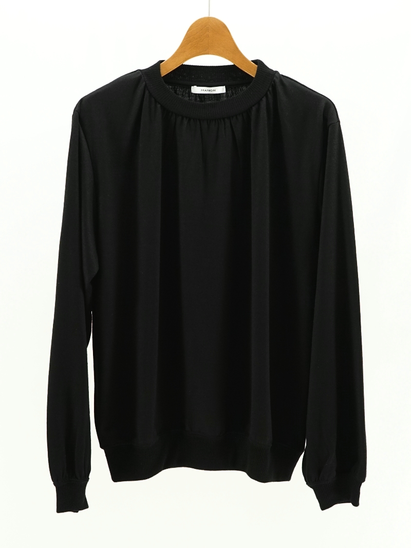 WOOL GATHER NECK LS TEE / MNN-C-169