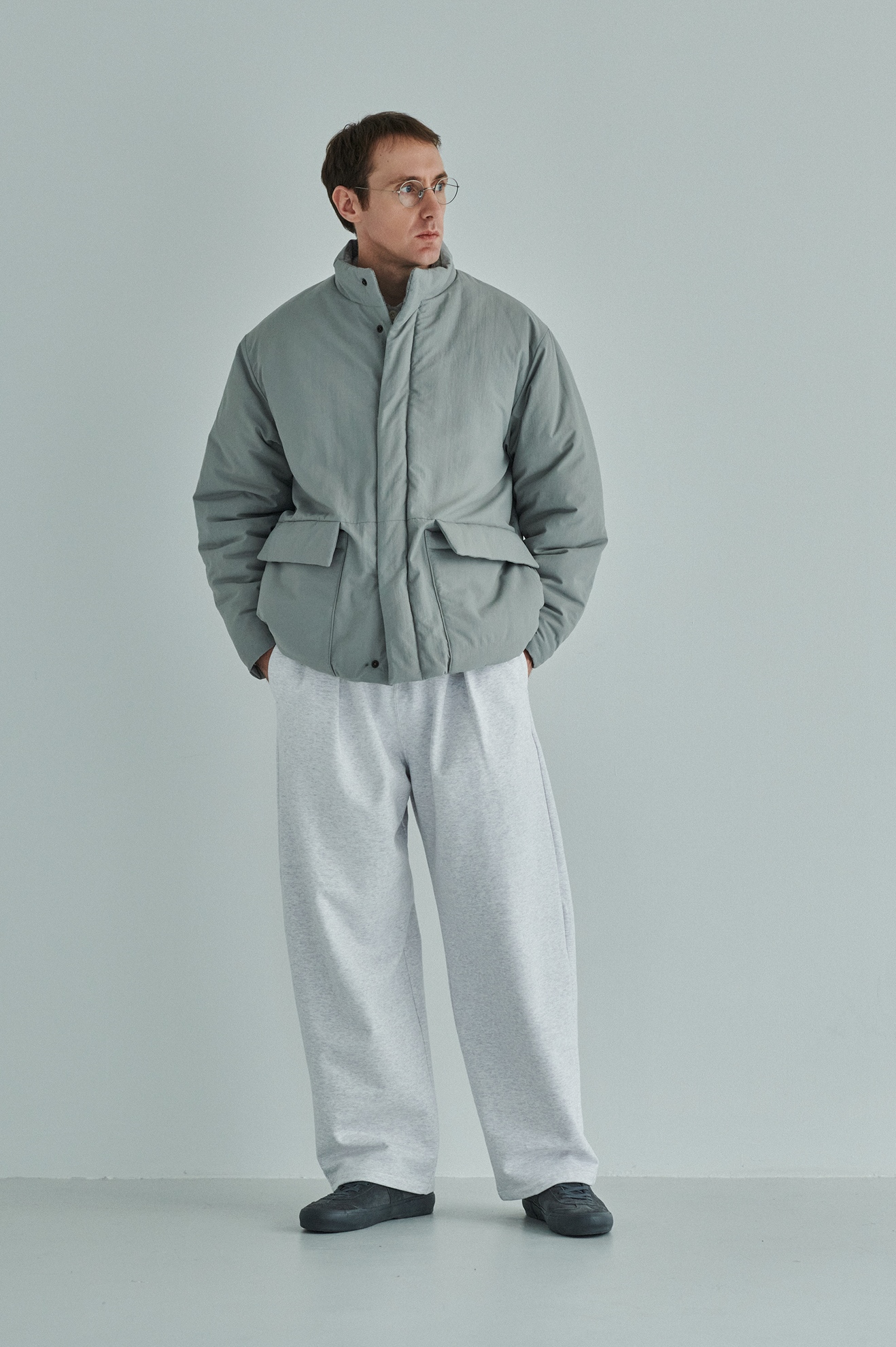 STILL BY HAND　PUFFYな触感・シンサレート中綿のスタンドカラーブルゾン