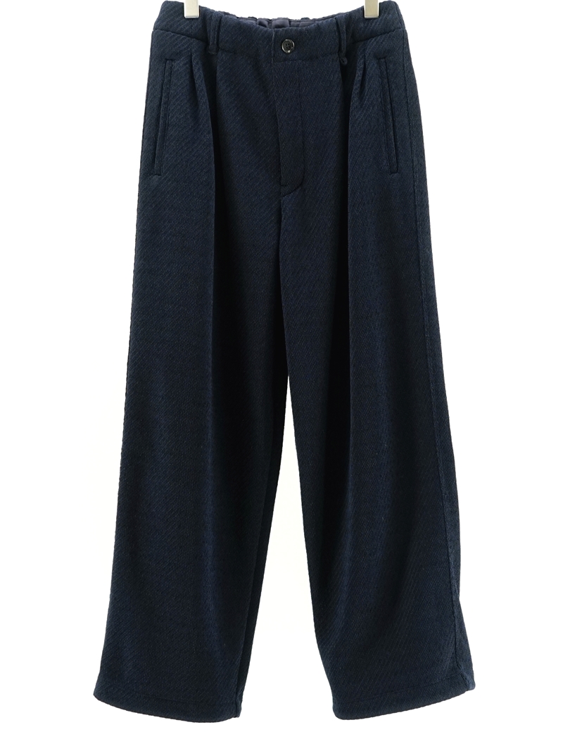 MOLLE YARN TWILL KNIT WIDE PANTS / 253-761024