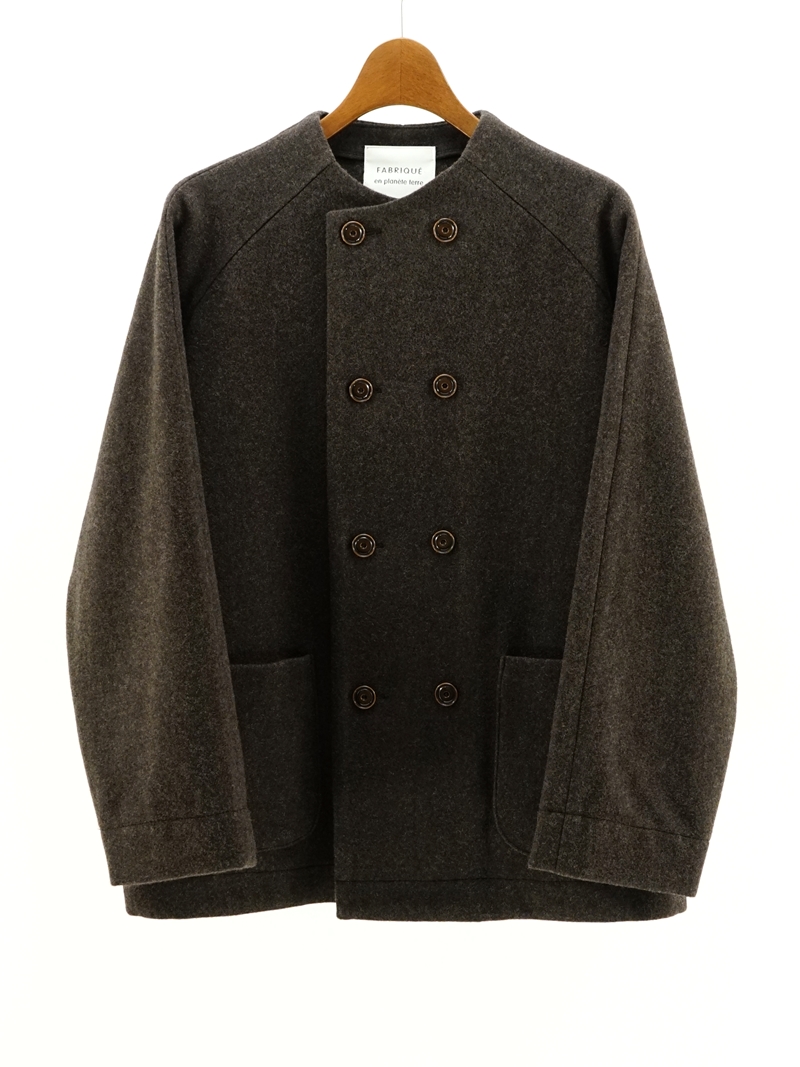 100’s melton double button coat / 252-072