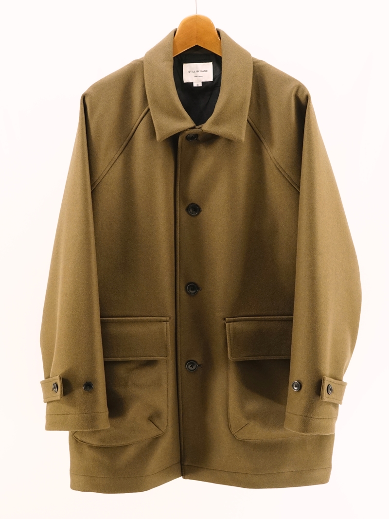 Wool melton half coat / CO03254