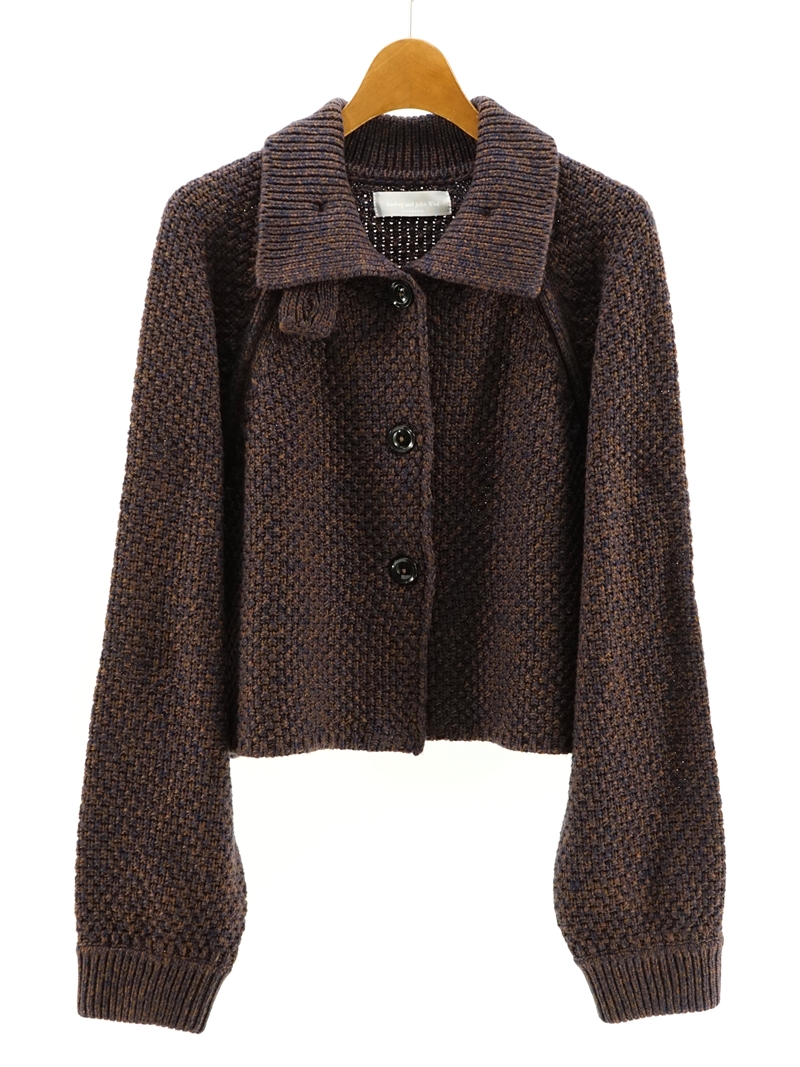 カノコ柄ニットブルゾン / L5736