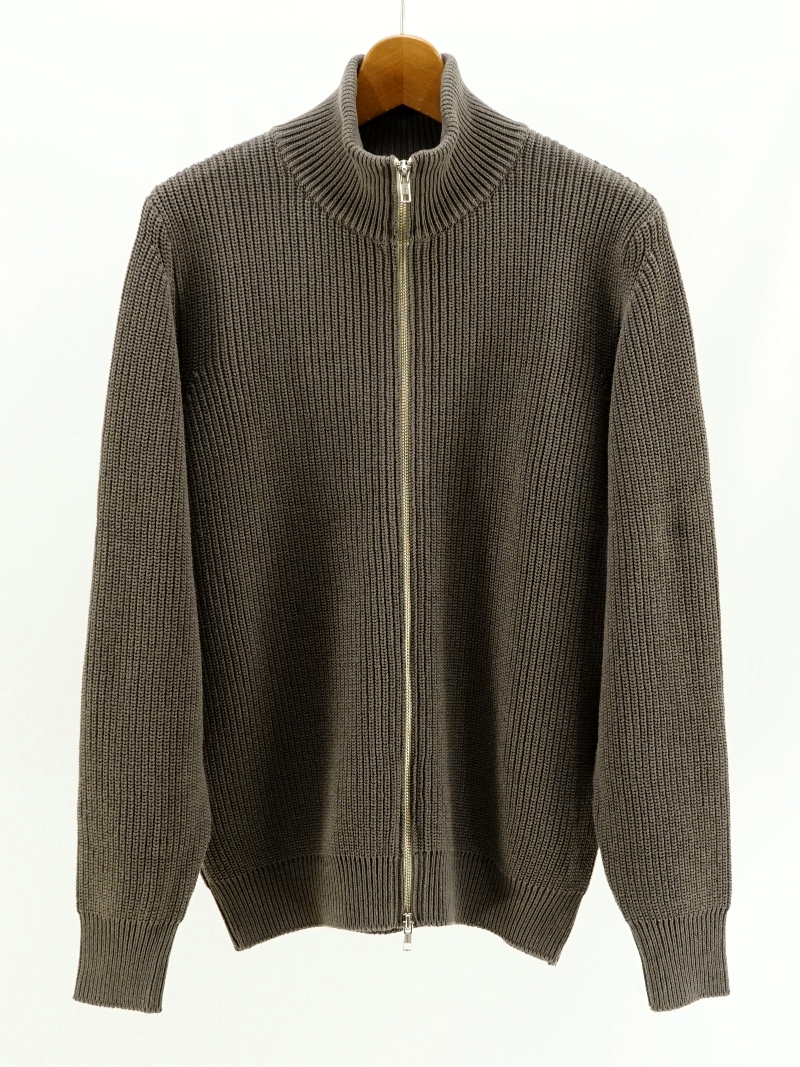 ALL TIME RIB ZIP KNIT / MA-K-040