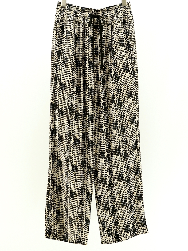 JQ print wide leg easy pants / MN261P02
