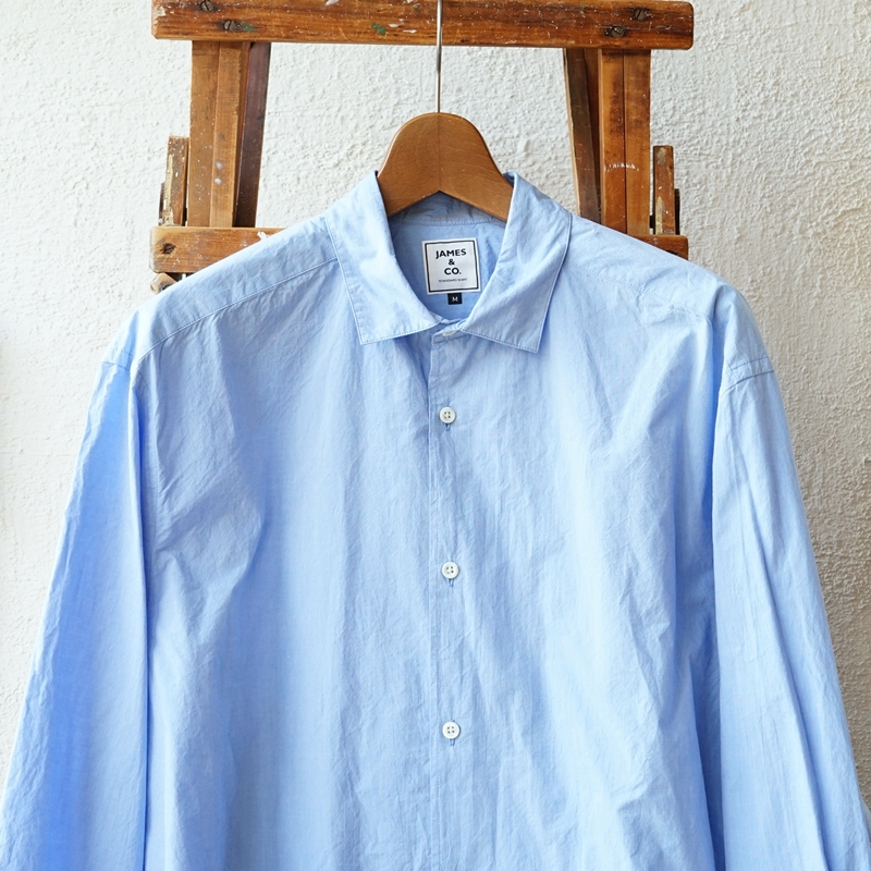 JAMES & CO.　小さめレギュラーカラーのビッグサイズシャツ
