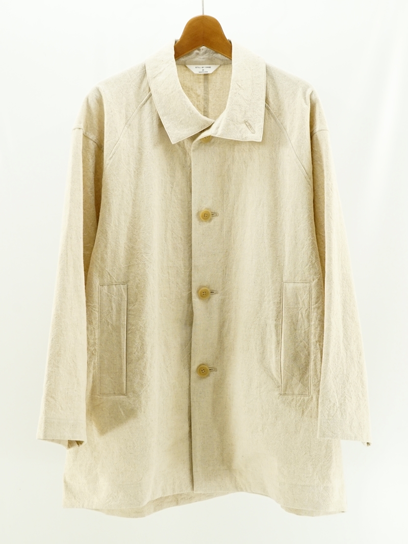 Cotton/linen half coat / CO02261