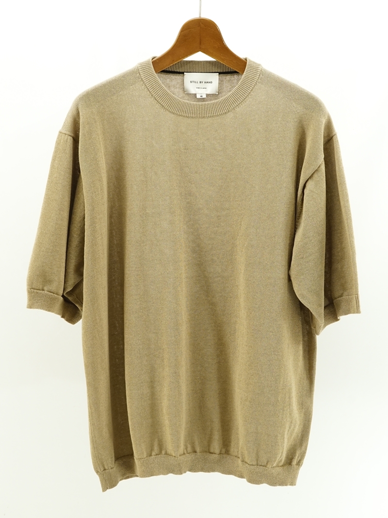 Half sleeve knit t-shirt / KN02261