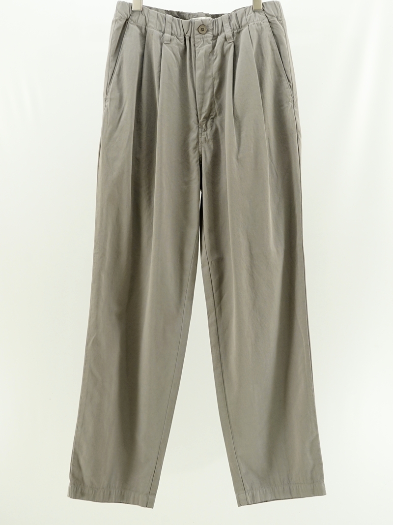 Garment-dye 2 pleat pants / PT01261