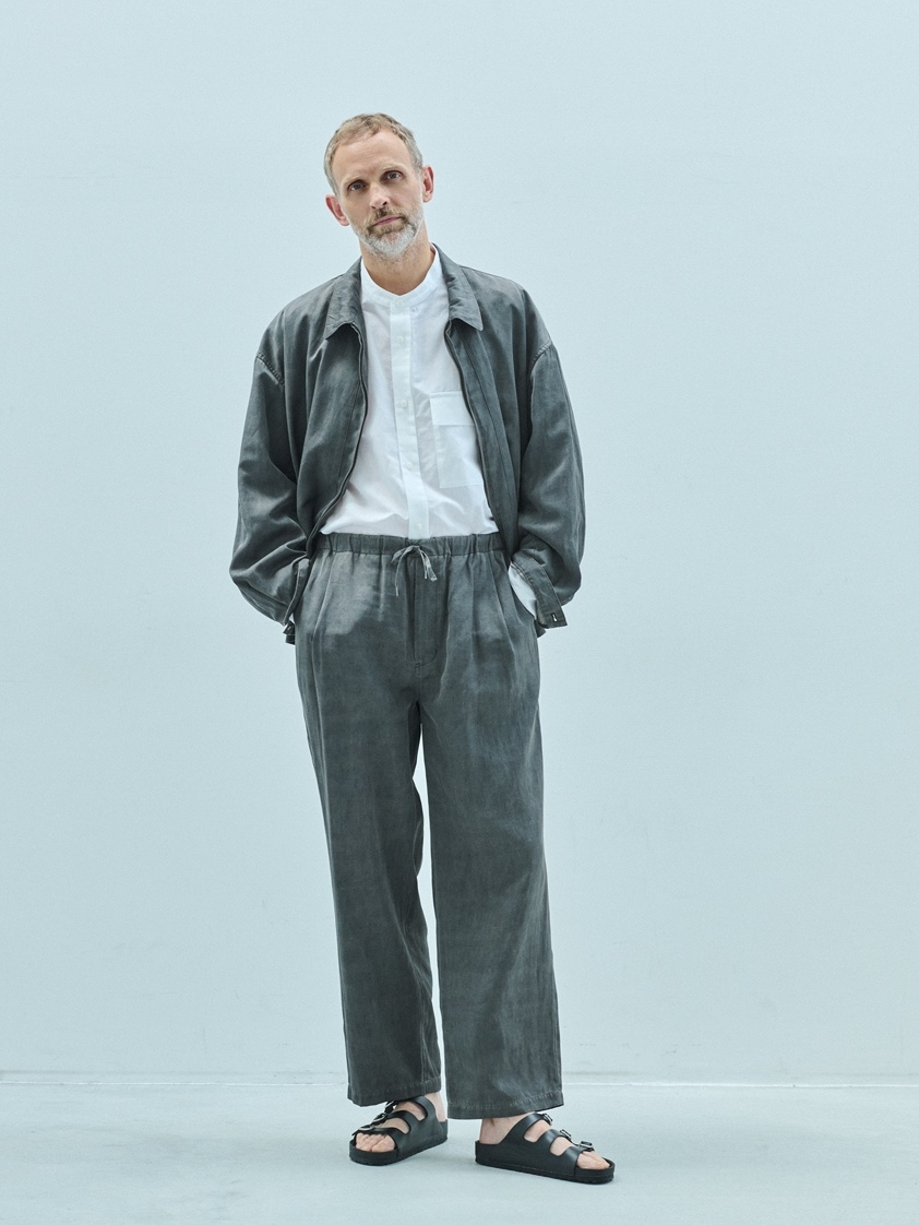 STILL BY HAND　ピグメントプリント加工のジップブルゾン