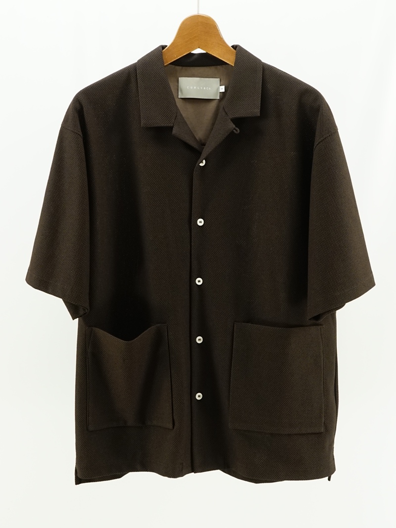 BIRD’S EYE JERSEY OPEN-COLLAR SHIRT / 261-210421