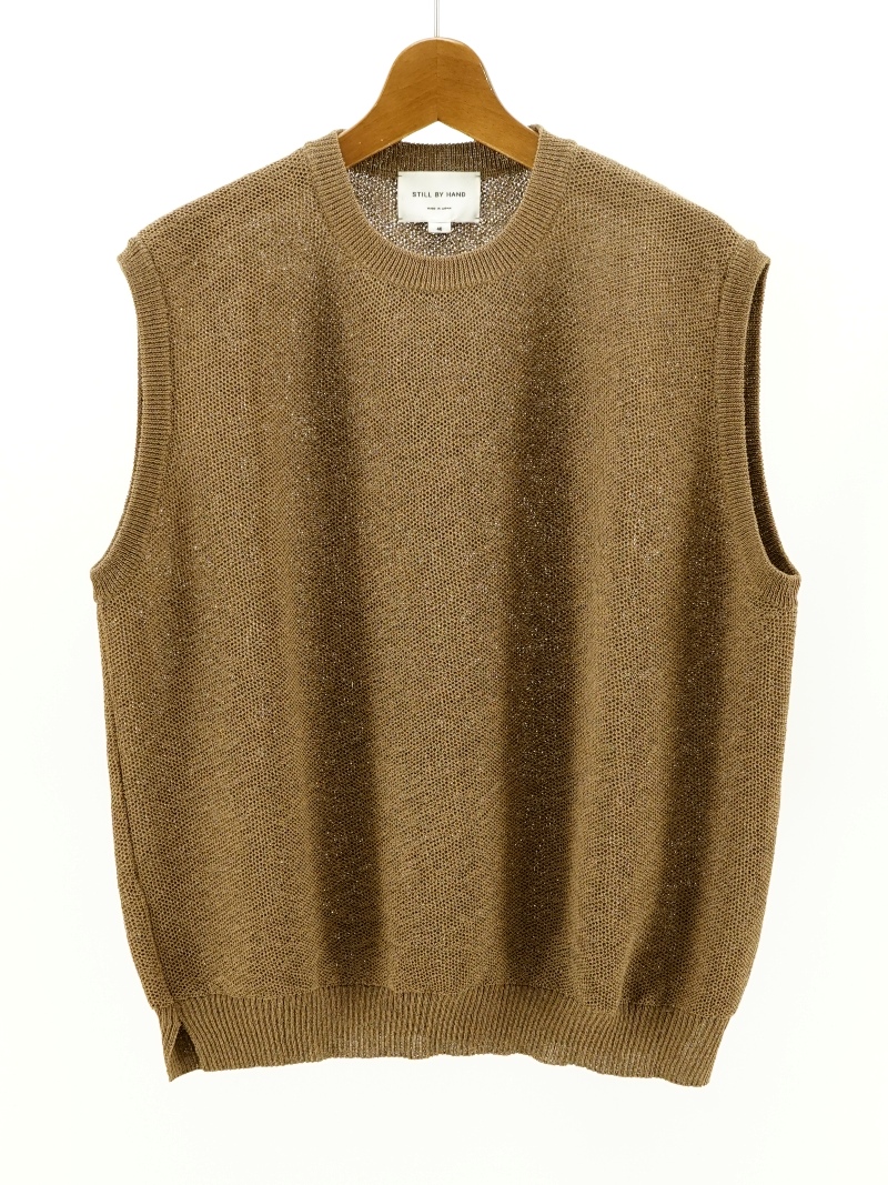 Paper mix knit vest / KN01262