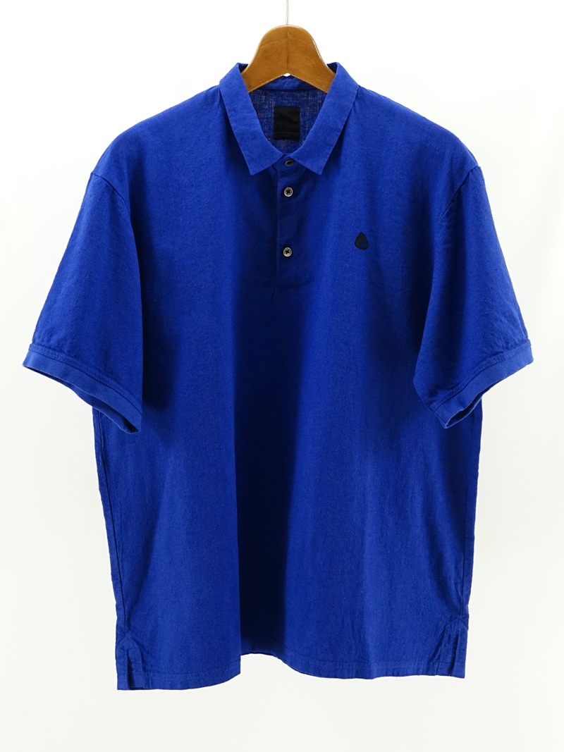 linen rich polo shirt-Tee / MAS-24116