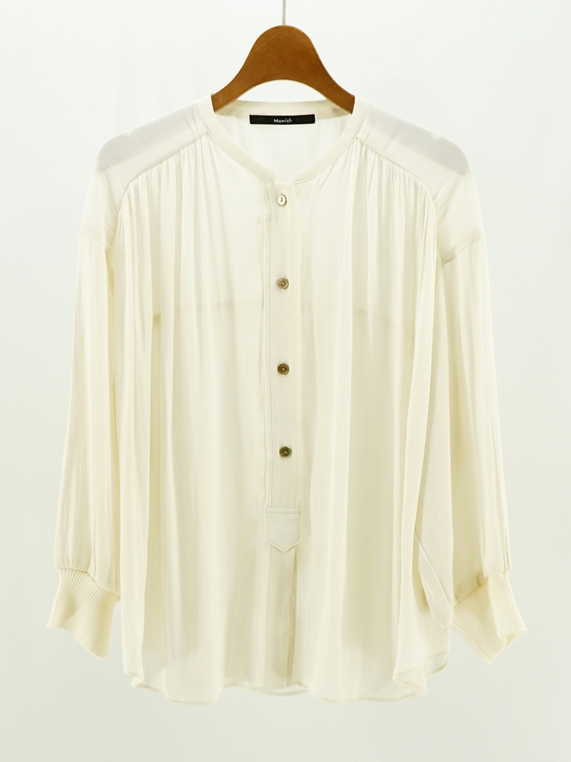 air flow rib cuff blouse / MN262T02