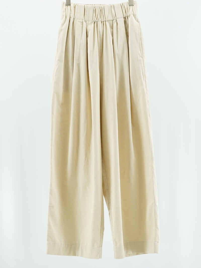 21W Corduroy 2Tuck Wide EASY PT / L7300