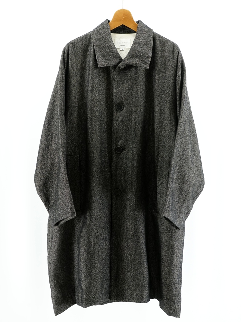 Linen mixed wool coat / CO01263